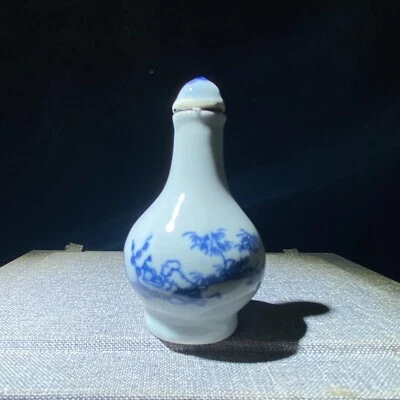 Botella de tabaco de porcelana antigua china botella de tabaco de porcelana antigua de colección Foto 1 de 4