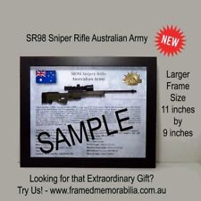 SR98 Sniper Rifle, Australian Army - Framed Memorabilia