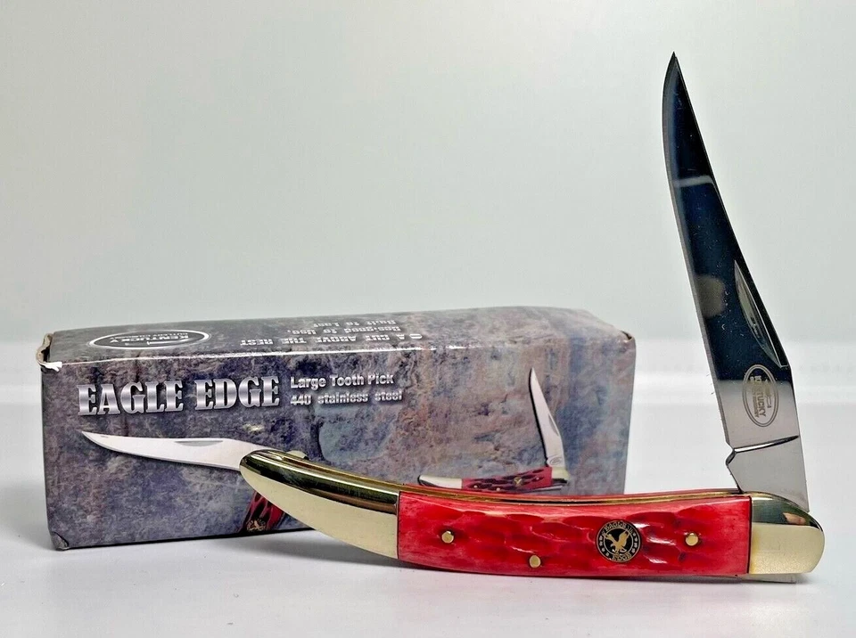 ¡NUEVO! Cubiertos Kentucky - EAGLE EDGE - Navaja de bolsillo, palillo de dientes hoja única Foto 1 de 1
