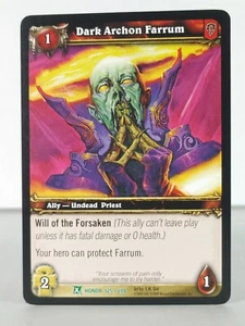 Dark Archon Farrum - Fields of Honor - 125/208 - Wow TCG - Uncommon - " C " - Picture 1 of 5