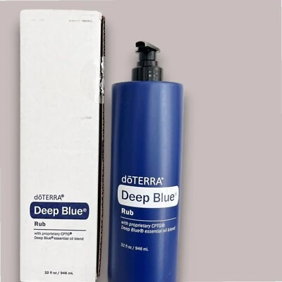 doTERRA Deep Blue Rub 32oz Pump Bottle Exp date 03.2027 - Image 1 of 2