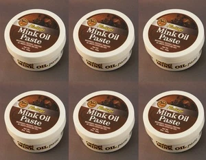 Fiebing MOIL00P006Z 6 oz Mink Oil Paste Leather Waterproofer Conditioner 6 Pack - Picture 1 of 4