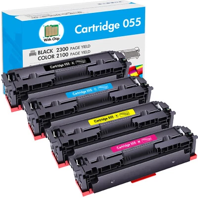 Color Laser Toner For Canon 055 ImageCLASS MF741cdw MF743cdw MF745Cdw With Chip - Image 1 of 4