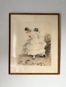 JEAN HARDY-French Art Deco-Hand Signed Limited Color Etching-Found At Last - Picture 1 of 12