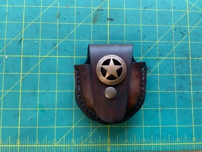 Accesorio para cinturón bolsa de tabaco Skoal de cuero hecho a mano Foto 1 de 2