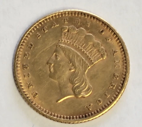 1873  Open 3 Gold Dollar $1 U S Cover