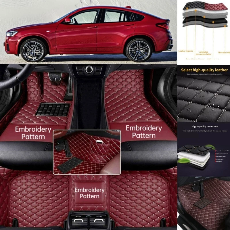 Se adapta a alfombrillas de coche Hyundai revestimientos automáticos personalizados alfombras impermeables impermeables Foto 1 de 4
