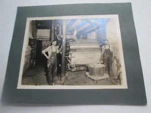 ANTIQUE CABINET CARD; UNNAMED PHOTOGRAPHER; PLASTER COMPANY I BELIEVE, NOT SURE - Picture 1 of 3