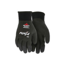 Mcr Safety Ninja® Ice Hpt® Fully Coated Insulated Work Gloves, Large, Black