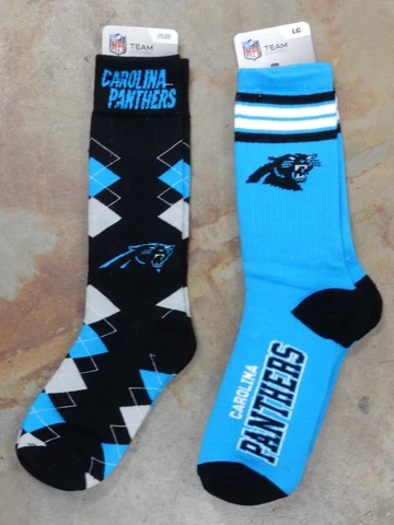 2 Pack NFL Carolina Panthers Reverse Deuce Fan Nation L Gift Set Socks McCaffrey Cover