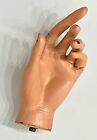 Vintage Mannequin Hand 7' Female Left Hand Painted Nails Creepy Damaged