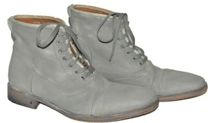John Varvatos Fleetwood Gray Canvas Lace Up Boots SZ US 11 EU 44 - Picture 1 of 9