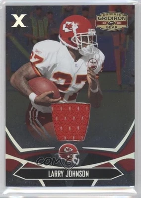 2008 Donruss Gridiron Gear X's Material Jerseys /100 Larry Johnson #50 - Image 1 of 2