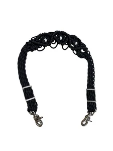Fancy Wither Strap For Breast Collar Black with rhinestones - Picture 1 of 3
