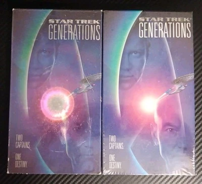 Star Trek Generations Vhs Tapes 1995 Vintage Video Cassette Lot - Image 1 of 4