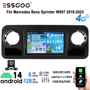 Radio de coche Android14 GPS 6+128G Carplay para Mercedes Benz Sprinter W907 2019-2023 - Imagen 1 de 13