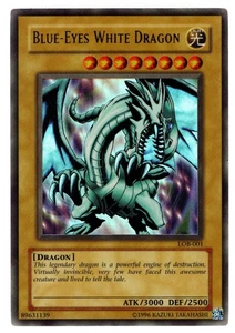 Yu-Gi-Oh! Dragón Blanco Ojos Azules LOB-001 Impresión Original Ilimitada - Imagen 1 de 5