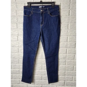 Old Navy jeans Super Skinny Ankle High Rise Women's size 10 Dark - Picture 1 of 5