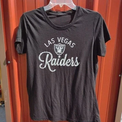 NUEVA L Camisa Para Mujer Deportes Profesionales Fútbol Las Vegas Raiders Manga Corta NFL Foto 1 de 3