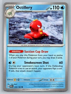 Octillery #034/182 SV04: Paradox Rift Common - Pokemon Cards G35 - Image 1 of 2