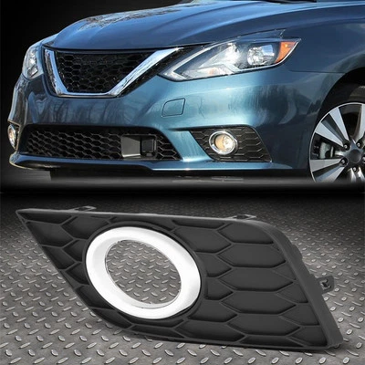 For 16-18 Nissan Sentra 1pc OE Style Chrome Front Driver Side Fog Light Bezel Foto 1 de 4