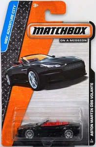 Brand new black 2014 Matchbox #4/120 MBX Adventure City Aston Martin DBS Volante - Picture 1 of 3