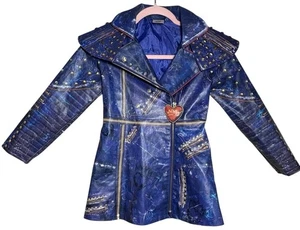 Disney Store Descendientes 2 EVIE Imitación Cuero Disfraz Abrigo Chaqueta Talla M 7/8 - Imagen 1 de 5