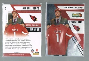 MICHAEL FLOYD #5 NFL Giocatore del Giorno 2012 Panini Convention Nazionale Promo - Foto 1 di 1