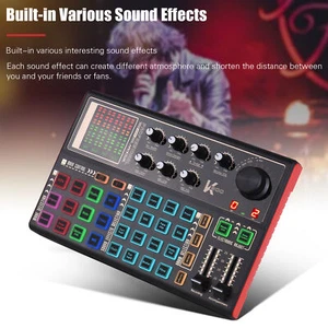 SK300 Live Sound Card External Voice Audio Mixer for Live Music Recording - Picture 1 of 7