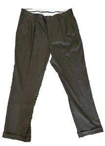Alan Flusser Dress Golf Pants Mens 40x32 Gray Golf Office Business Casual Preppy - Picture 1 of 6
