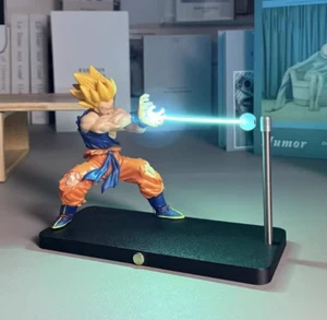 Dragon Ball Z Goku Kamehameha Magnetic Touchs Night Light - Levitating Desk Lamp - Picture 1 of 6