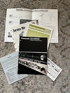 1976 Panasonic SA-6800X Original Factory Delivered Documents Manuals Warranty  - Picture 1 of 1