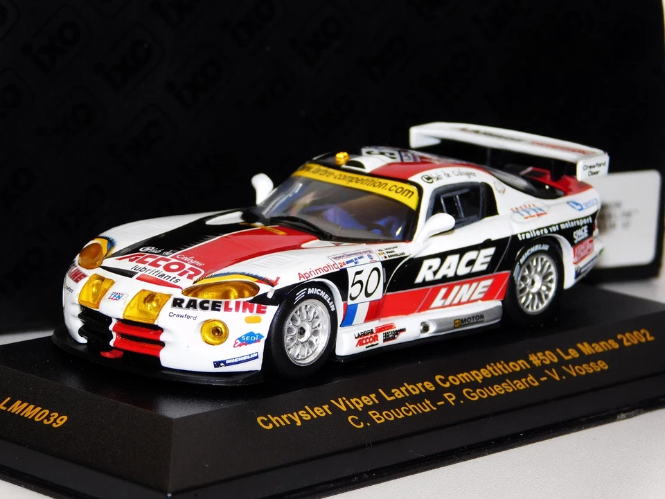 CHRYSLER VIPER LABRE COMPETITION #50 LE MANS 2002 IXO LMM039 1:43 - Immagine 1 di 1