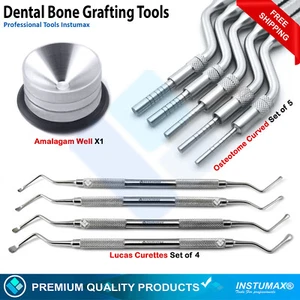 Kit de cirugía de levantamiento de senos para implantes dentales osteotoma Lucas Curettes amalgama bien - Imagen 1 de 14