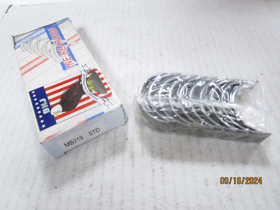 Engine Crankshaft Main Bearing Set-SOHC, Eng Code: F22B6, 16 Valves DNJ MB219 - Imagem 1 de 4