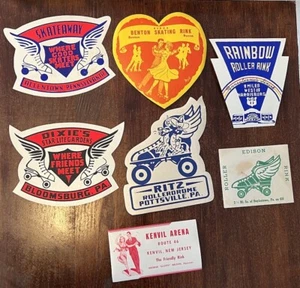 Lot 7 Roller Skating Rink Decals Pennsylvania PA - Picture 1 of 6