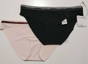 Calvin Klein Women's Micro Bikini QP2069O in BLACK & PINK Double Pack MEDIUM - Picture 1 of 11