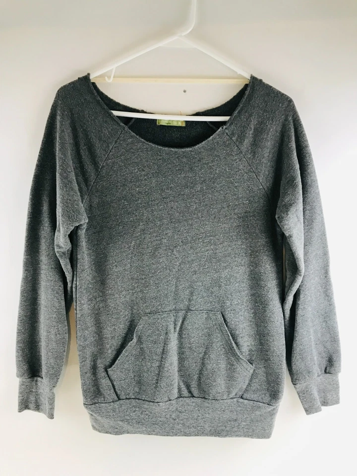 Alternative Earth Organics Sweater, Women's Size Medium, Gray, Crew Neck - Image 1 of 4