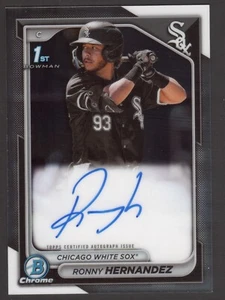 2024 Bowman Chrome RONNY HERNANDEZ 1st Prospect Autograph #CPA-RHE White Sox - Picture 1 of 1