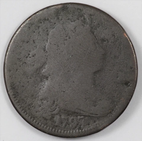 1797 Draped Bust US Copper Large Cent 1C NC-3 R.6 Cover