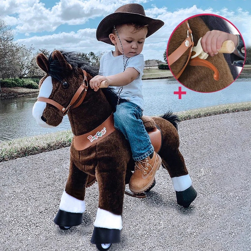 PonyCycle Ride on Horse for Kids Riding Horse Pony Toys (30" Height/Size 3)
