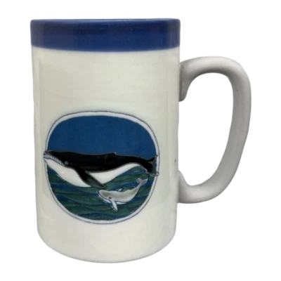 Taza grande Otagiri de ballenas jorobadas ligeramente grabada Foto 1 de 4