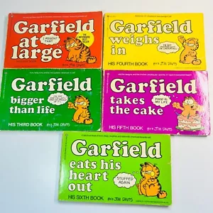 Garfield Comicbook x5 His 1st, 3rd, 4th, 5th and 6th books - Picture 1 of 24