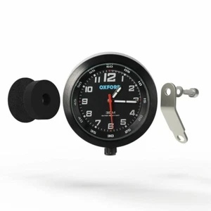 Oxford Clock - Black High Waterproof Motorcycle Clock - OX559 - Picture 1 of 5