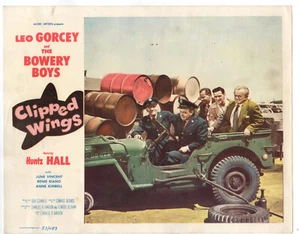 Tarjeta de vestíbulo The Bowery Boys Clipped Wings 1953 Leo Gorcey Huntz Hall 11x14 LC1933 - Imagen 1 de 1