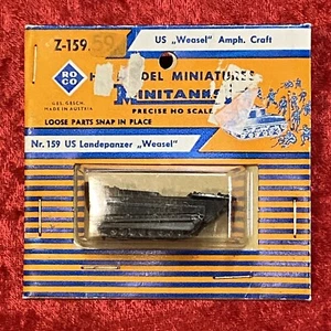 NEW Vtg Roco MINITANKS 1/87 HO 159 US Amphibious Amph. Craft “Weasel” - Picture 1 of 3