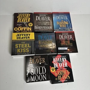 Jeffery Deaver Audio Book on CD Lot of 8 The Coffin Dancer, The Steel Kiss - Picture 1 of 4