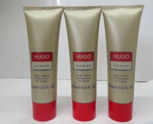 Lot of 3 - HUGO WOMAN BY HUGO BOSS BODY LOTION FOR WOMEN 1.6 Oz x 3 = 5 Oz - Picture 1 of 3
