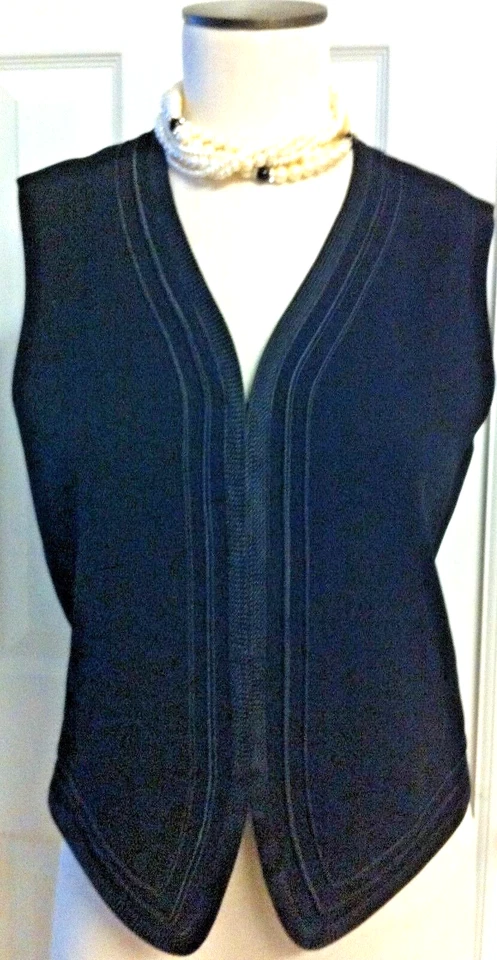 NEW ANNE KLEIN II Elegant High-End Designer Vest Career/Business/Holiday /S $189 - Image 1 of 4