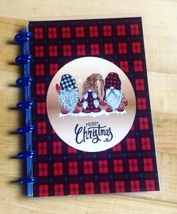 Juego de funda Gnomes Buffalo a cuadros Feliz Navidad para usar con el MINI Happy Planner - Imagen 1 de 3